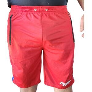 Dr J Julius Erving Basketball Shorts Mens Large Red Blue White Retro Sporty 90s